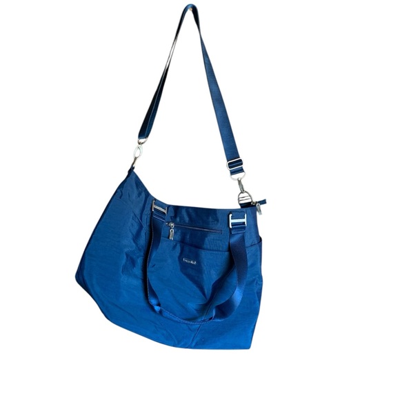 New Baggallini tote bag blue adjustable strap lots of pockets - Picture 3 of 17